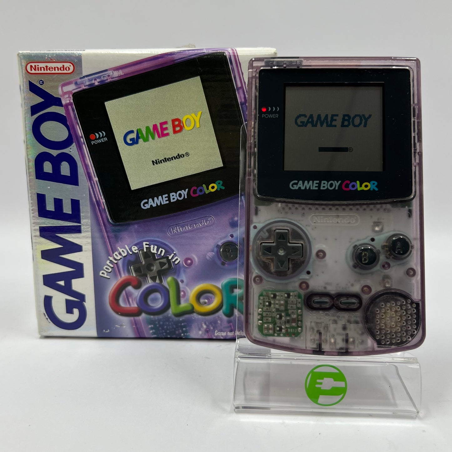 Nintendo Game Boy Color Handheld Game Console CGB-001 Atomic Purple