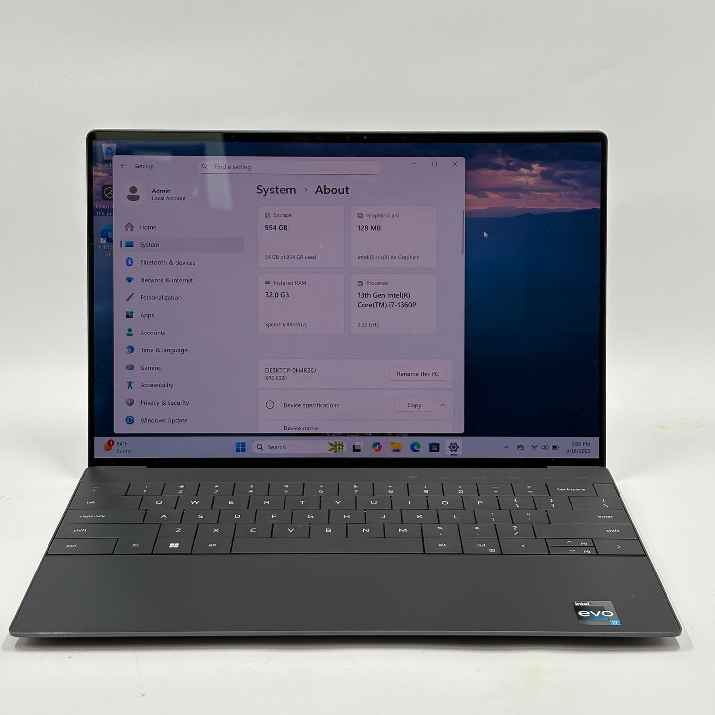 Dell XPS 9320 Plus P151G 13.4" i7-1360P 2.2GHz 32GB RAM 1TB SSD