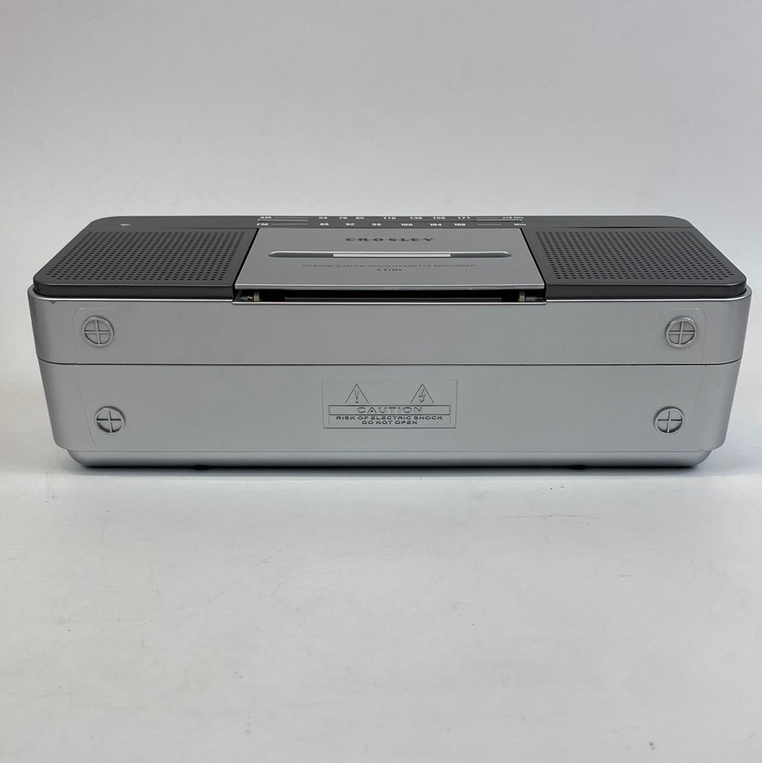 Crosley CT101A-GY Portable Bluetooth Cassette Player with AM/FM Radio
