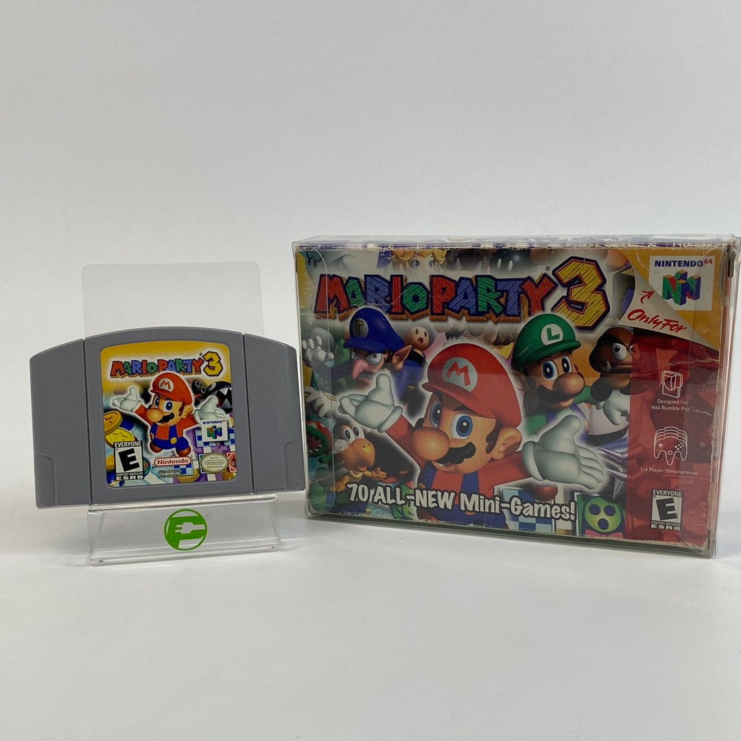 Mario Party 3 (Nintendo 64, 2000) with Manual and Box