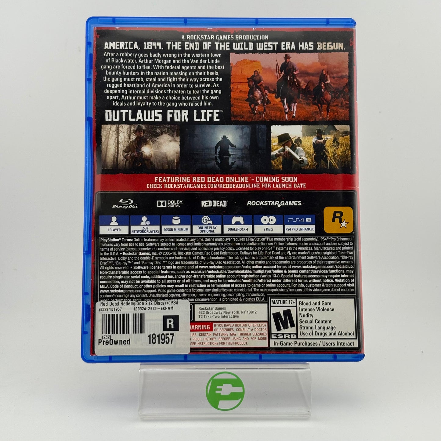 Red Dead Redemption 2 (Sony PlayStation 4 PS4, 2018)