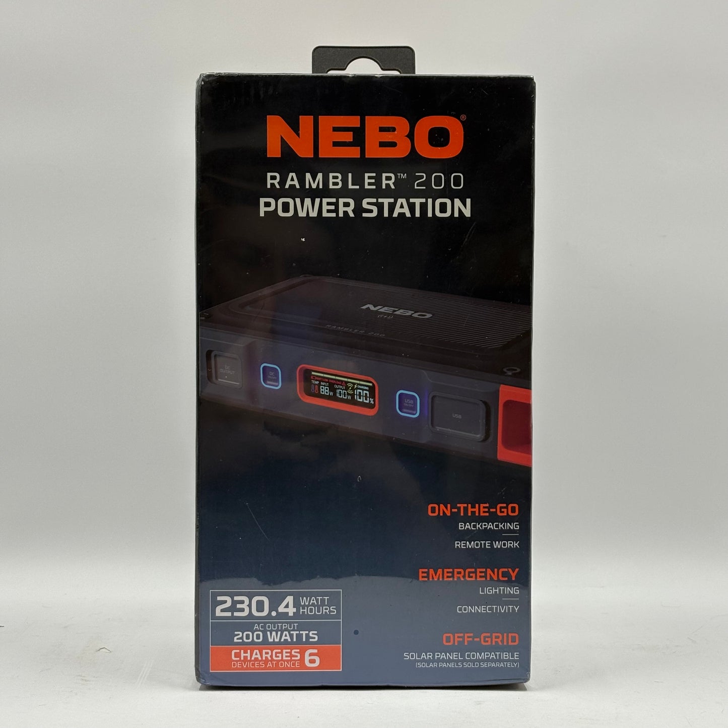 New NEBO Rambler 200 Portable Power Station NEB-PST-0003