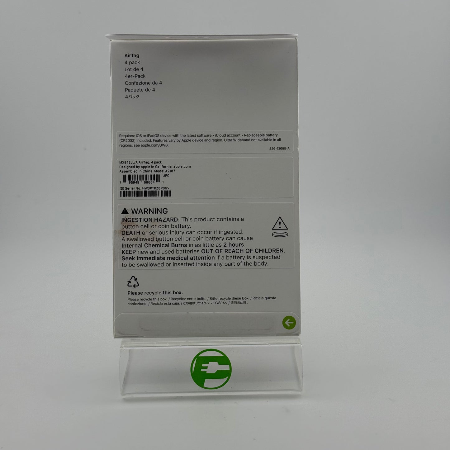 New Apple AirTag 4 Pack White MX542LL/A