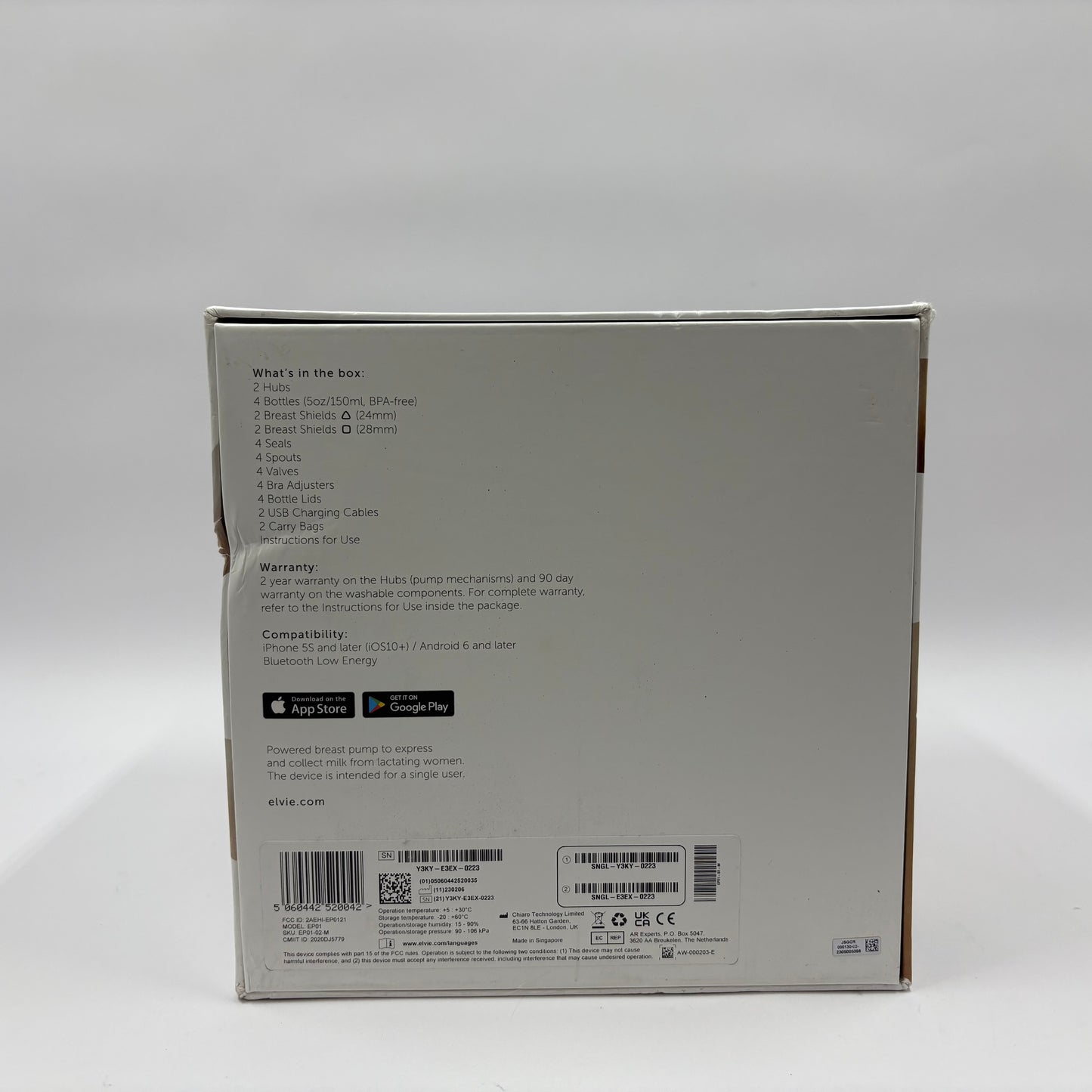 New Elvie Pump Double Electric Pump EP01-02-M No Seal