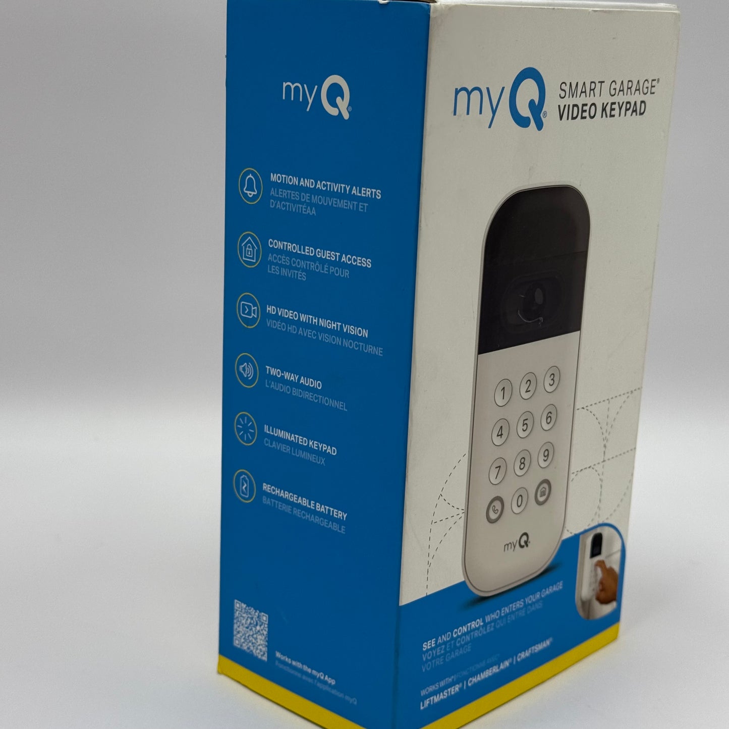 New Chamberlain My Q Smart Garage Video Keypad VKP1-MYQMC