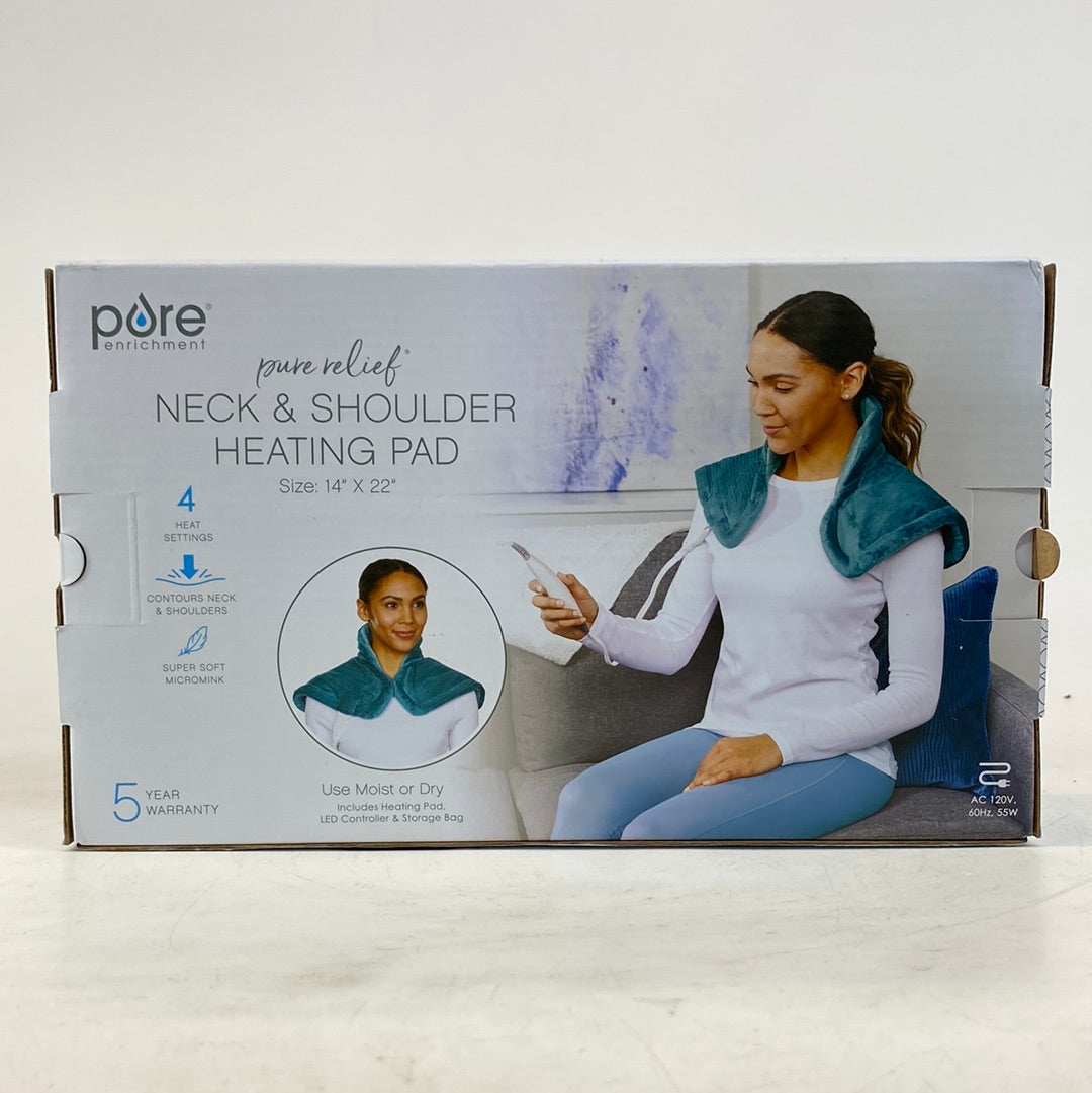 New Pure Enrichment Lumbar & Abdominal Heat Pad Massager PEHNECK-B