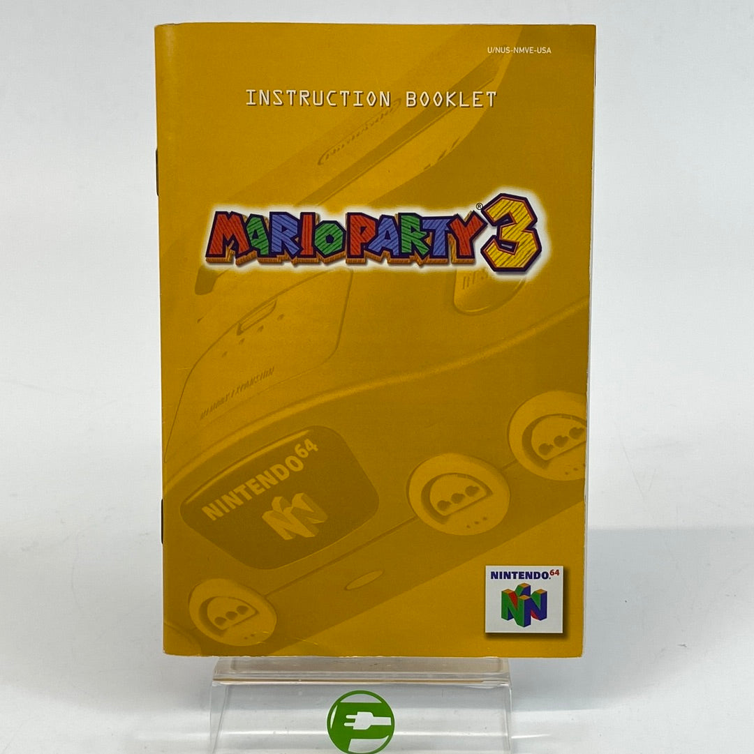 Mario Party 3 (Nintendo 64, 2000) with Manual and Box
