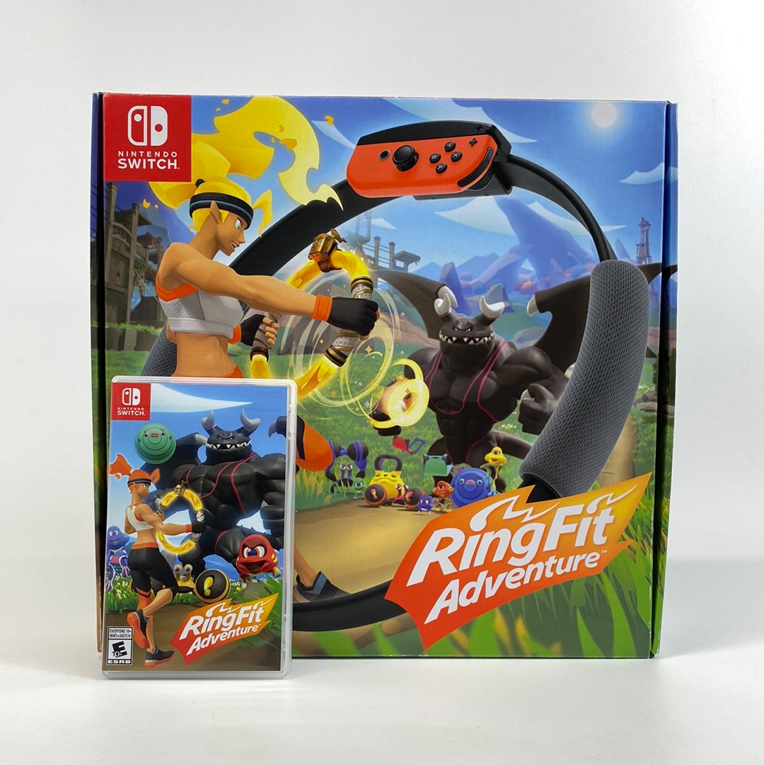 Ring Fit Adventure (Nintendo Switch, 2019) with Ring-Con and Leg Strap