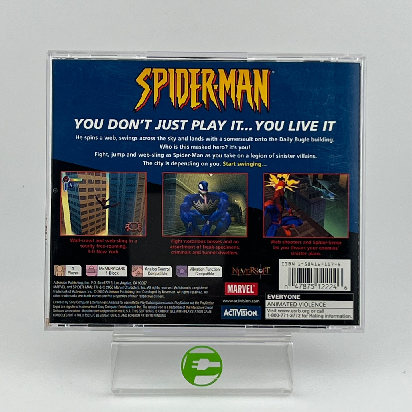 Spiderman (Sony PlayStation 1 PS1, 2000)