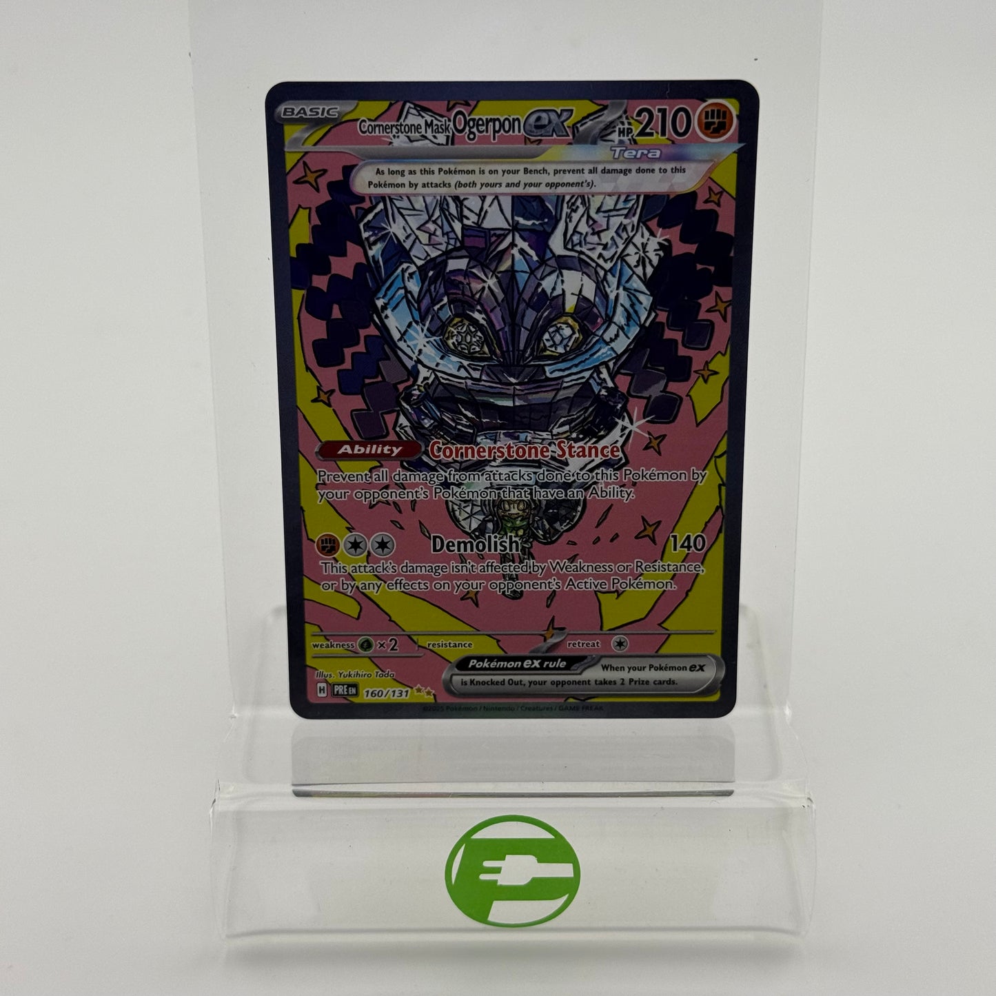 Pokémon TCG Cornerstone Mask Ogerpon EX #160 Prismatic Evolutions Trading Card