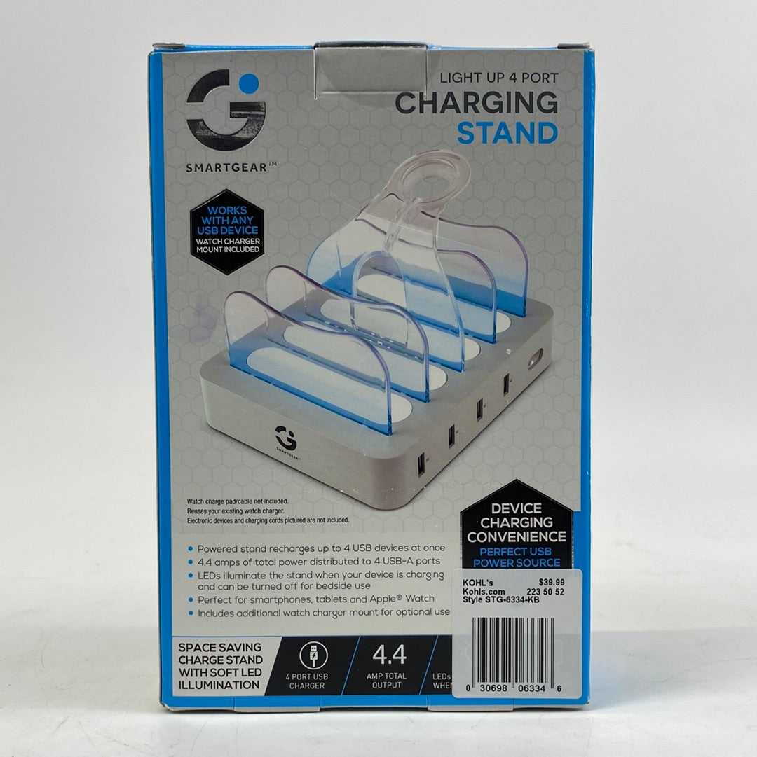 New SmartGear Light up 4 Port Light up 4 Port Charging Stand STG-6334-KB