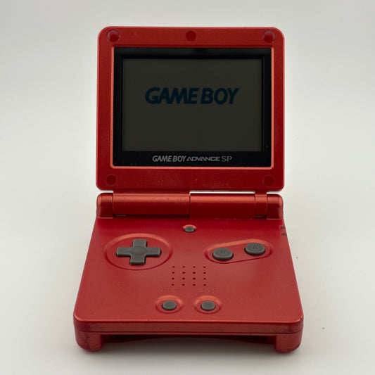 Nintendo Game Boy Advance SP Handheld Game Console Only AGS-001 Flame Red