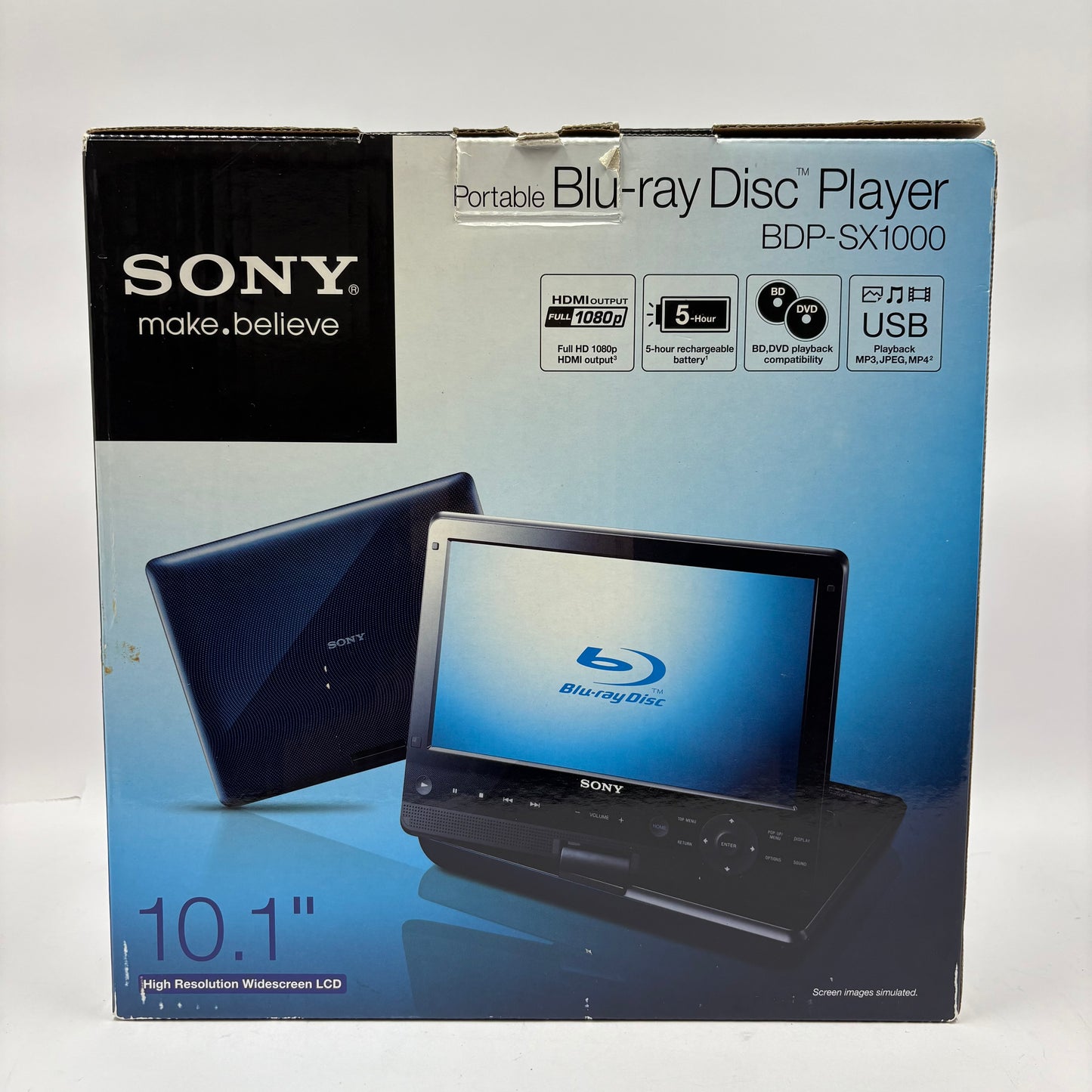 Sony BDP-SX1000 Portable Blu-Ray Player No Remote