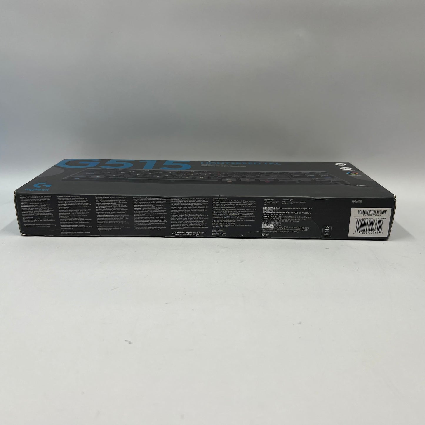 New Logitech G515 Lightspeed TKL Wireless Gaming Keyboard YR0098