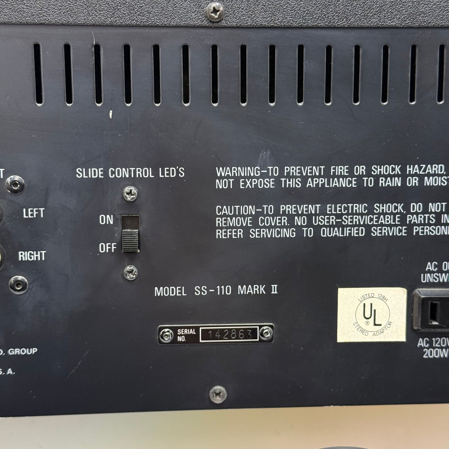 ADC Sound Shaper 110 Mark II Stereo Frequency Equalizer SS-110