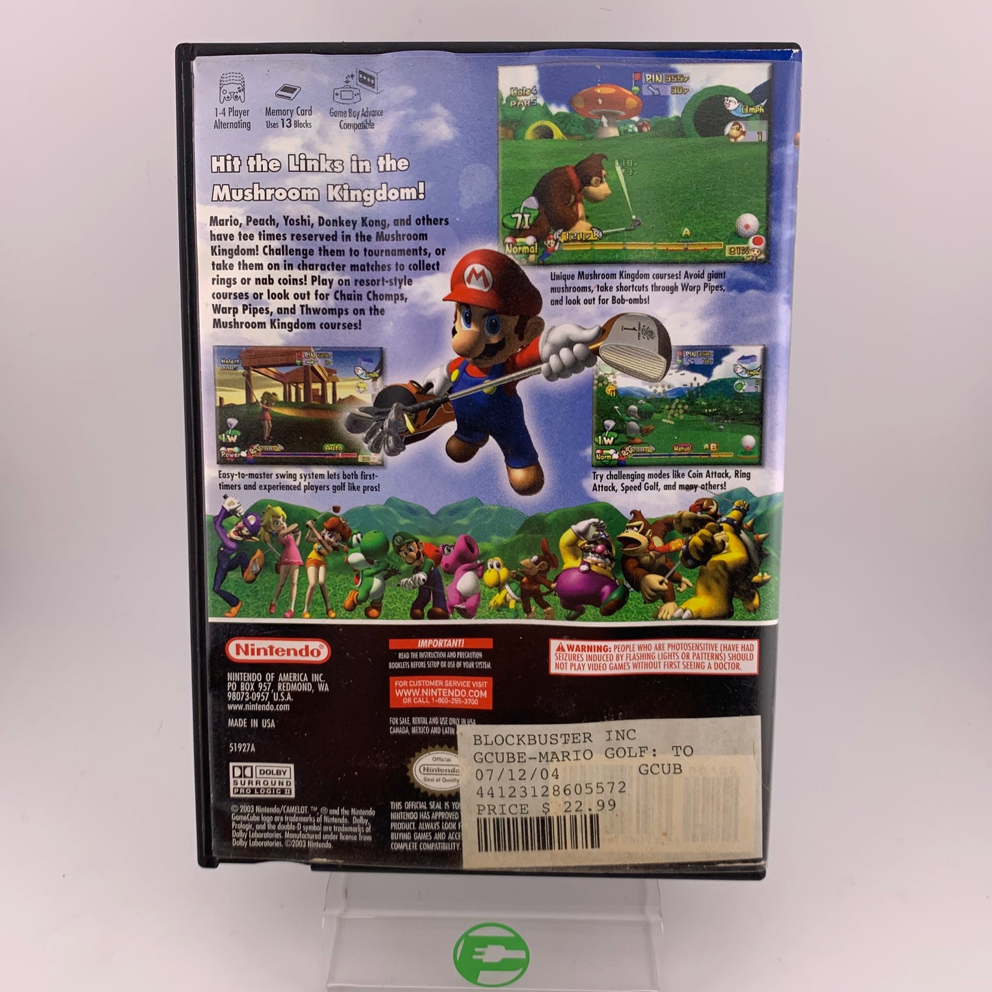 Mario Golf Toadstool Tour (Nintendo GameCube, 2003)