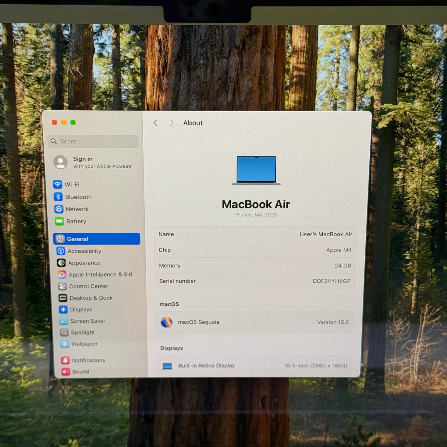2025 Apple MacBook Air 15" M4 10C GPU 4.5GHz 24GB RAM 512GB SSD A3241