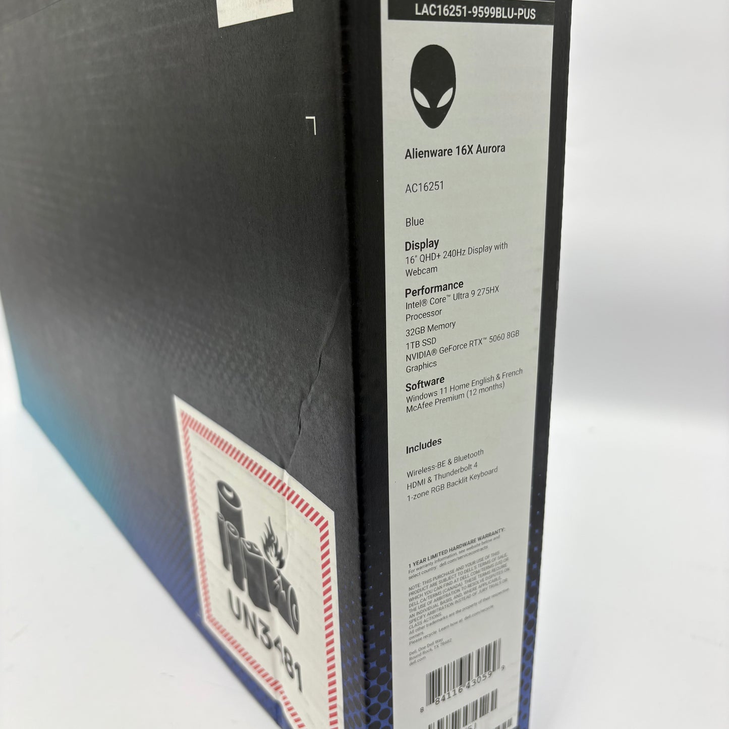 New Alienware 16X Aurora 16" Ultra 9 275HX 32GB RAM 1TB SSD GeForce RTX 5060