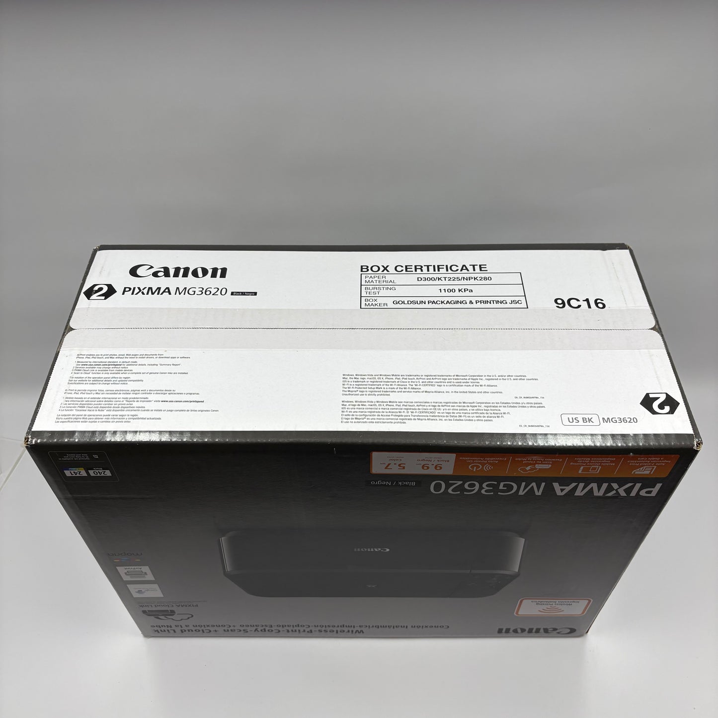 New Canon PIXMA Wireless All-in-One Color Inkjet Printer MG3620