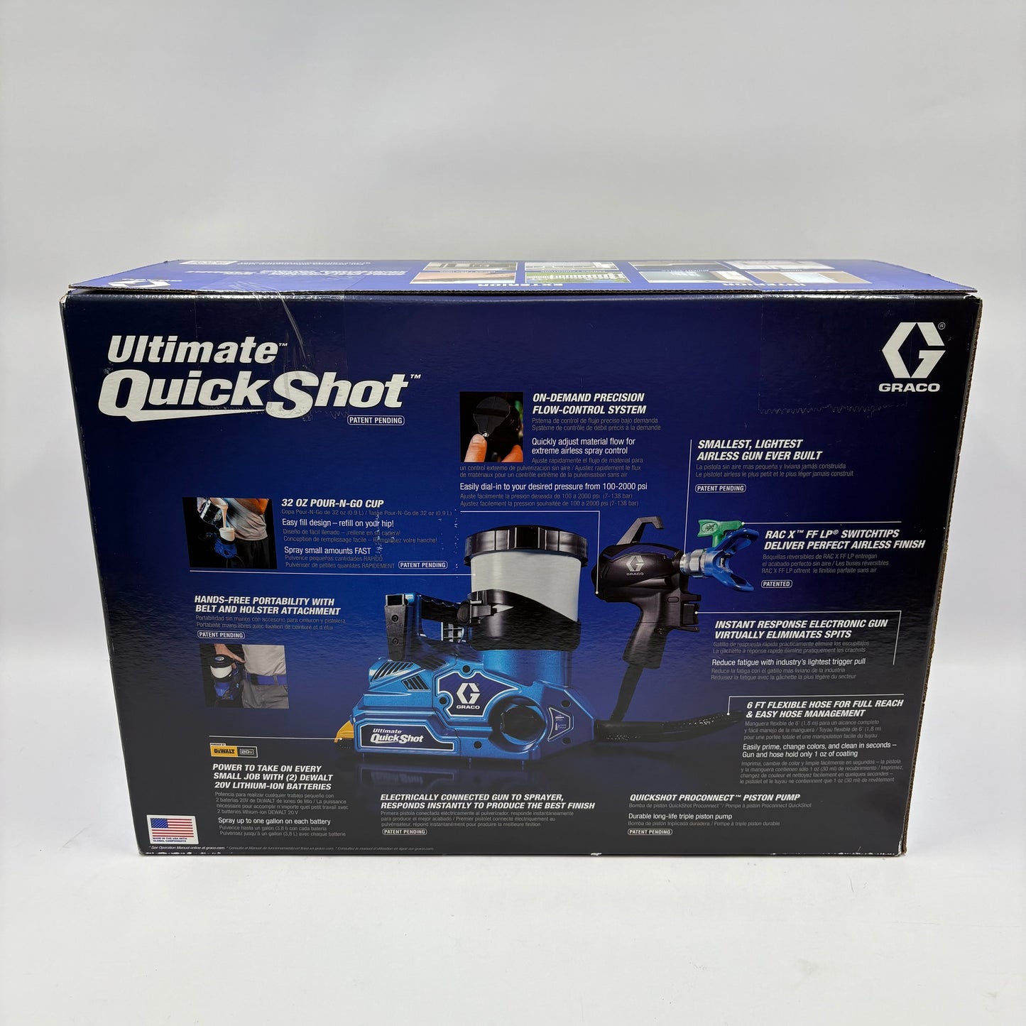 New Graco Ultimate QuickShot 826308 Electric Powered Paint Gun 826308