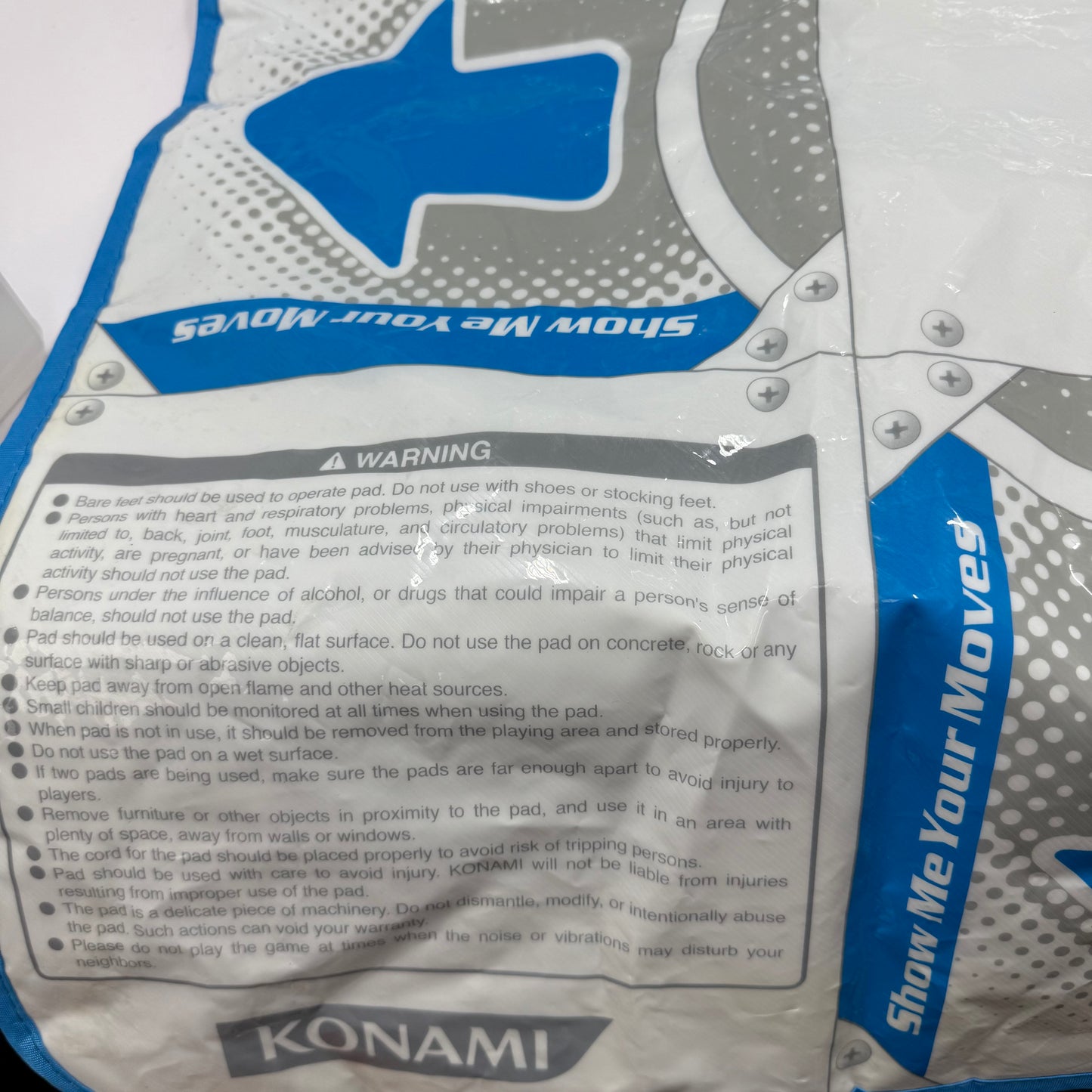 Konami Dance Dance Revolution DDR Dance Pad White/Blue RU054 For Wii