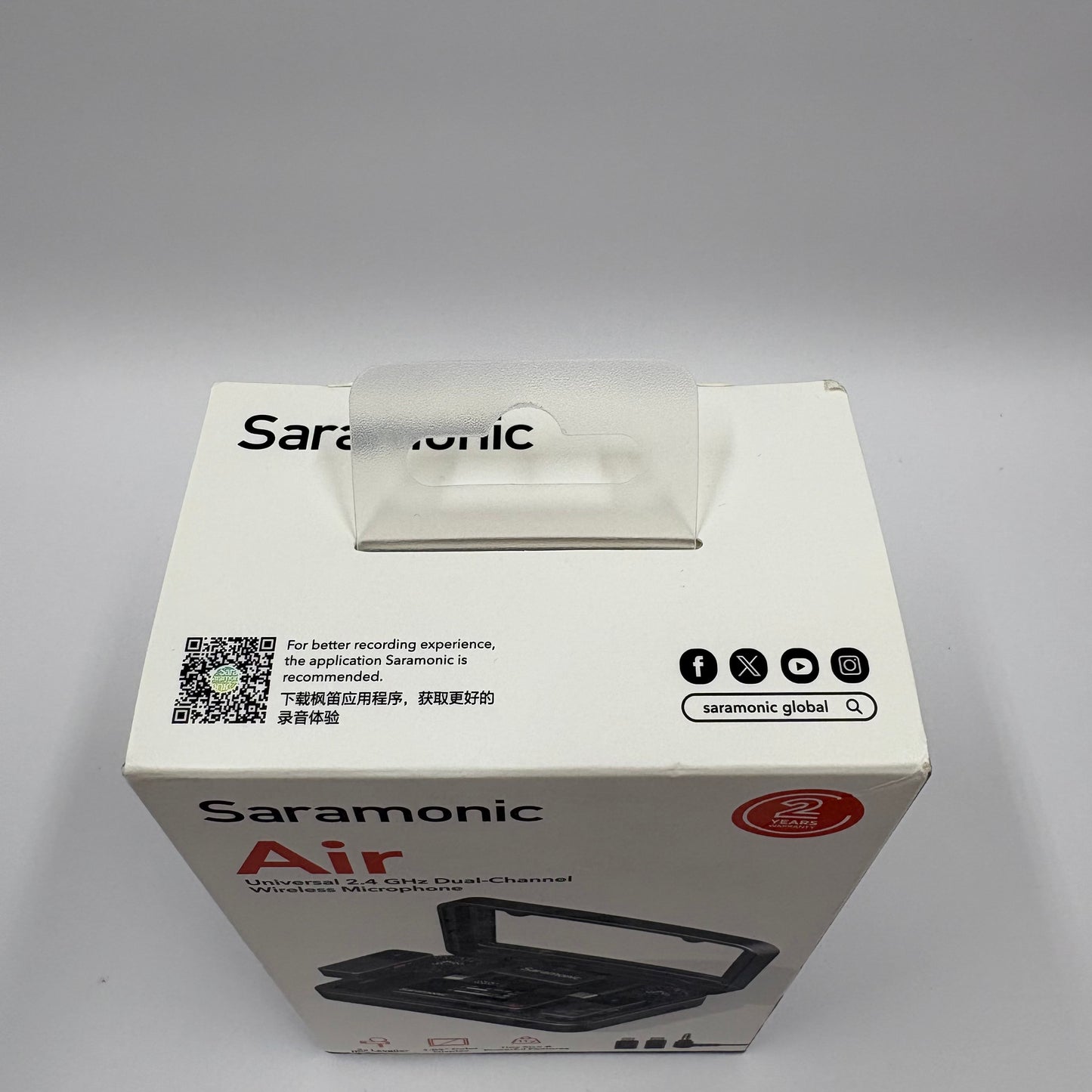 New Saramonic Air Universal 2.4 GHz Dual-Channel Wireless Microphone AIR-02