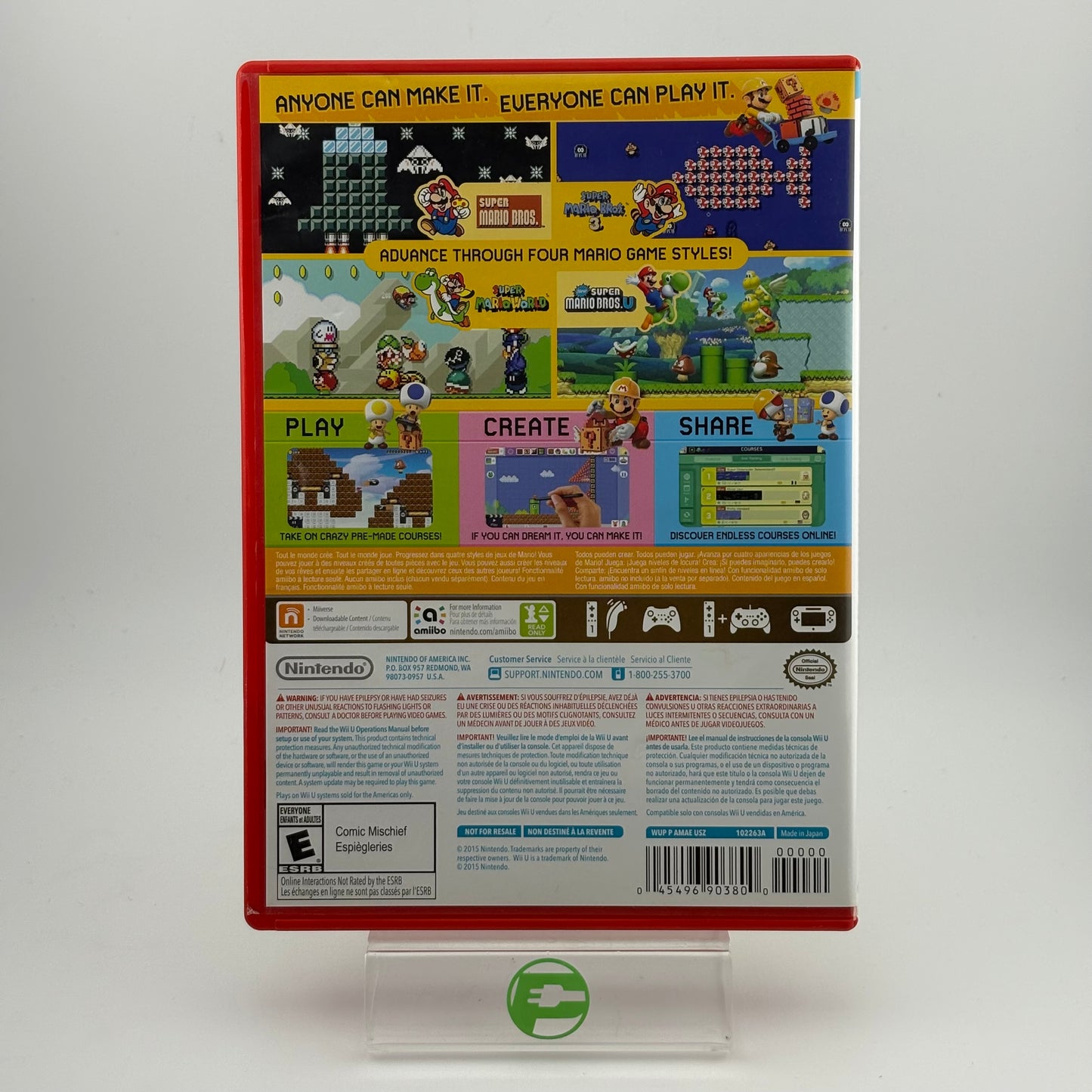 Super Mario Maker (Nintendo Wii U, 2015)