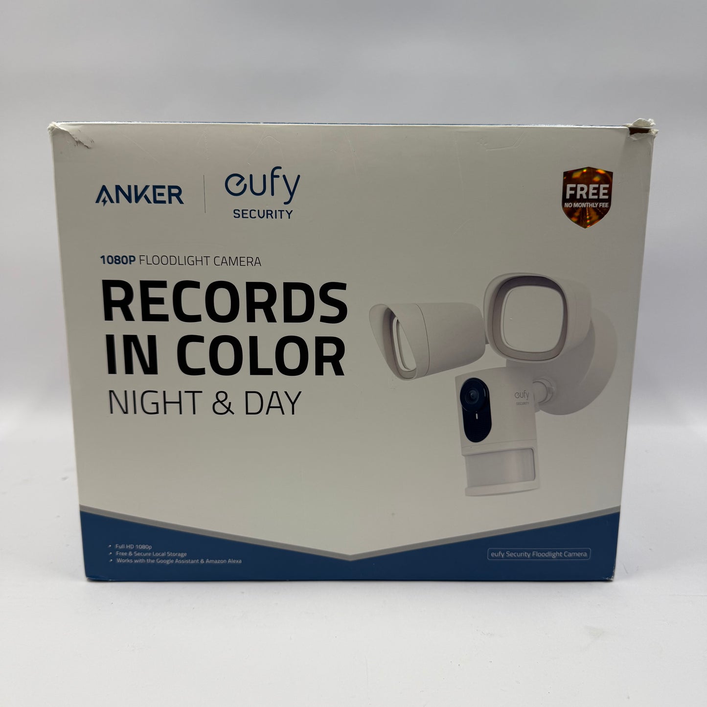 New Eufy 1080p Floodlight Camera White T8420