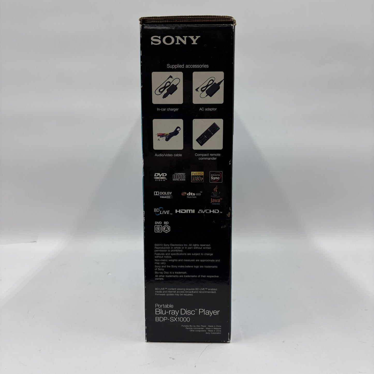 Sony BDP-SX1000 Portable Blu-Ray Player No Remote