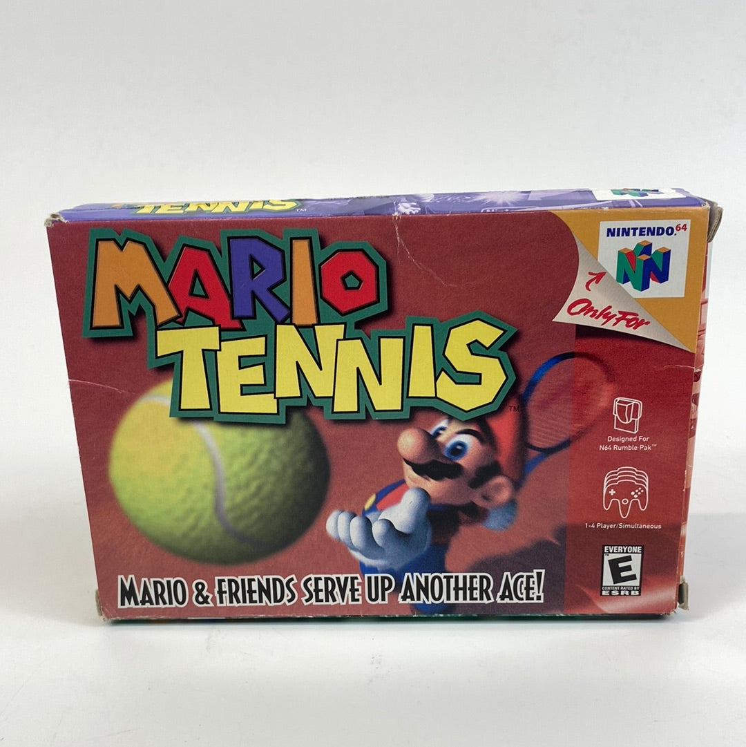 Mario Tennis (Nintendo 64, 2000) with Manual and Box