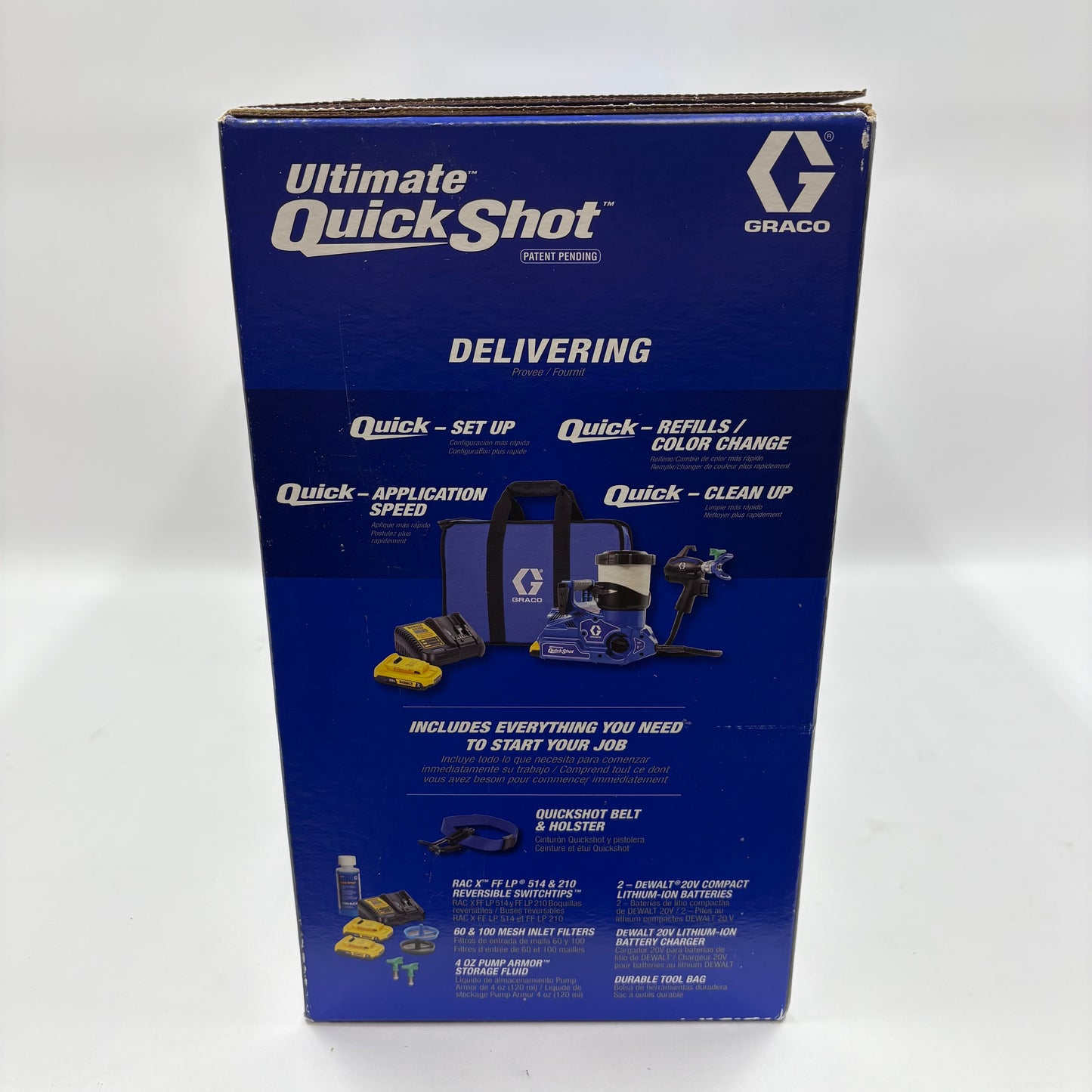 New Graco Ultimate QuickShot 826308 Electric Powered Paint Gun 826308
