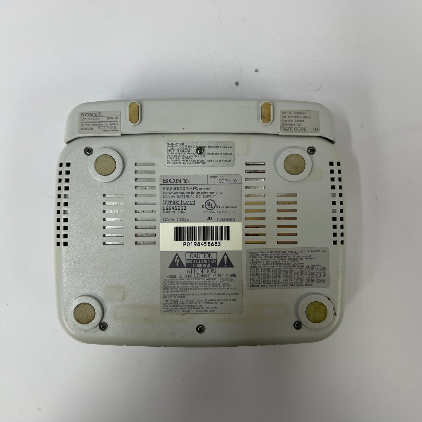 Sony PlayStation 1 PSOne Gray Console Gaming System SCPH-101