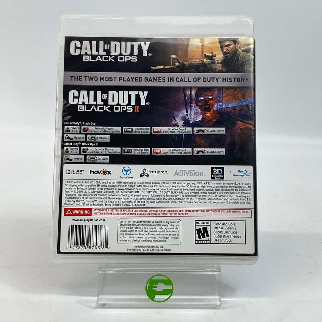 Call of Duty Black Ops I and II Combo Pack (Playstation 3, 2015)