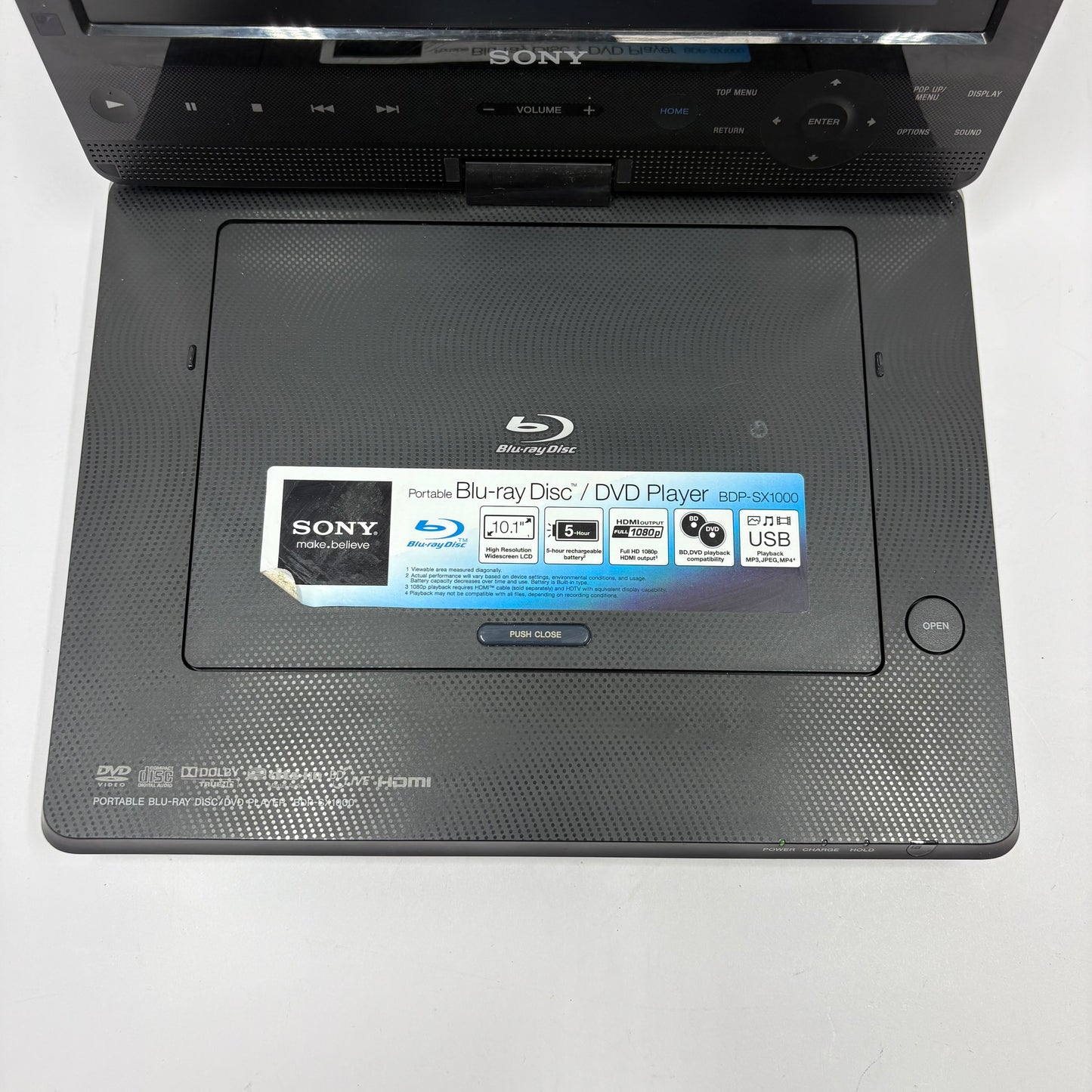 Sony BDP-SX1000 Portable Blu-Ray Player No Remote