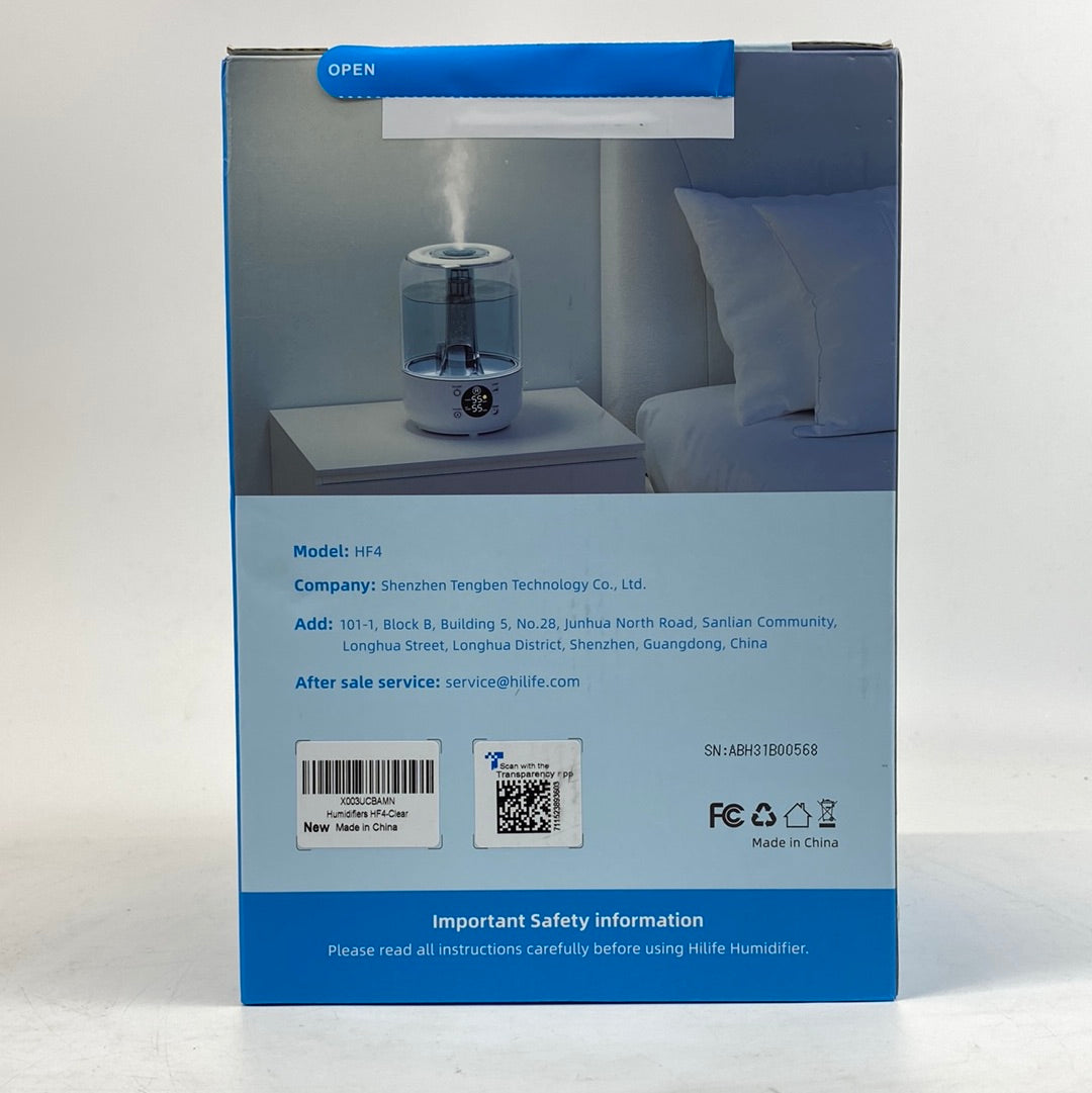 New HiLife Ultrasonic Humidifier HF4