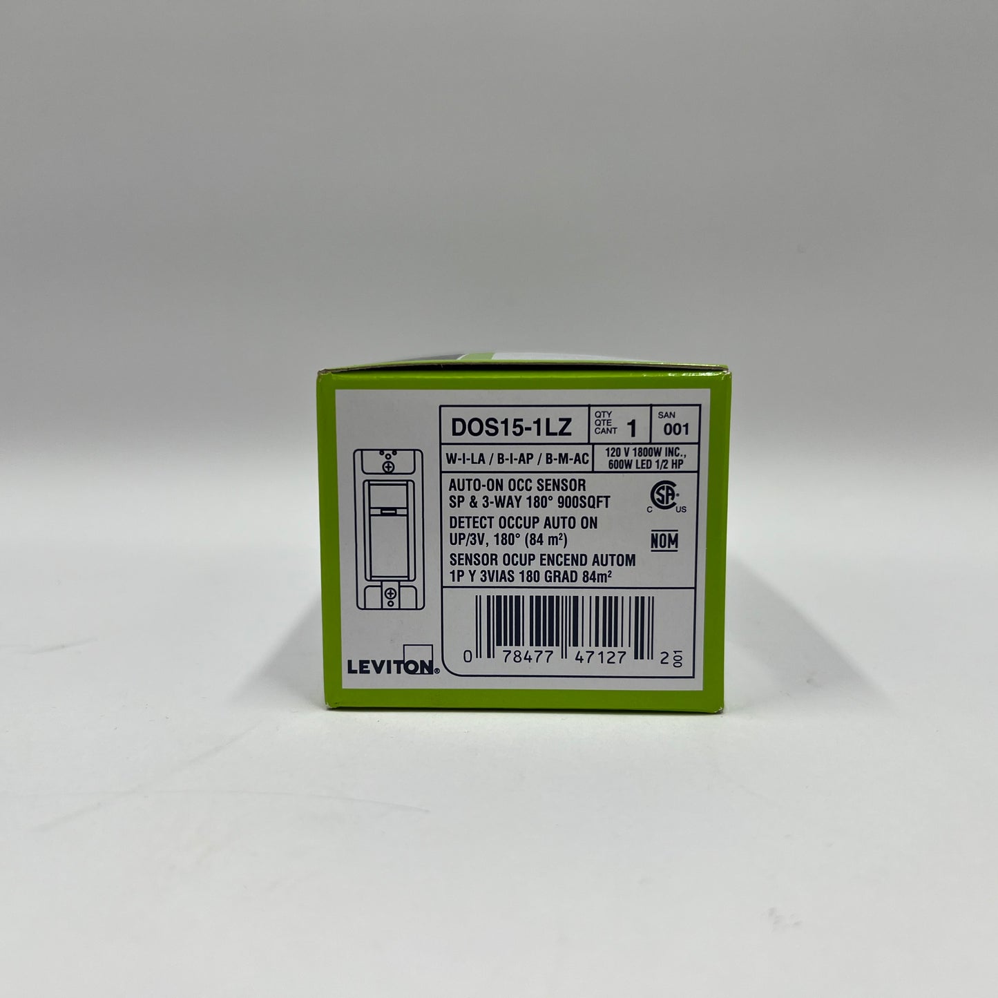 New Leviton Decora Motion Sensor DOS15-1LZ