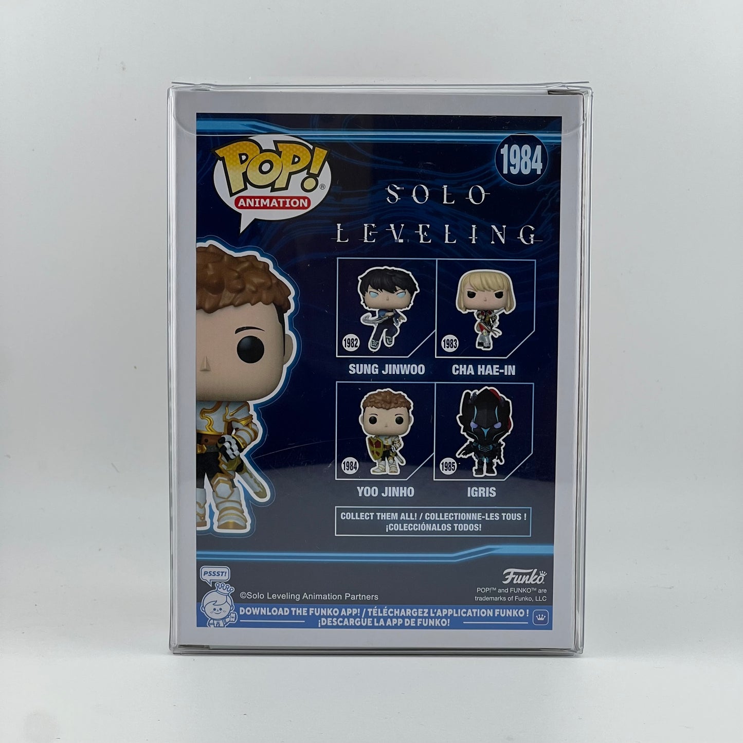 New Funko Pop Solo Leveling Yoo Jinho #1984 Figure with Protector