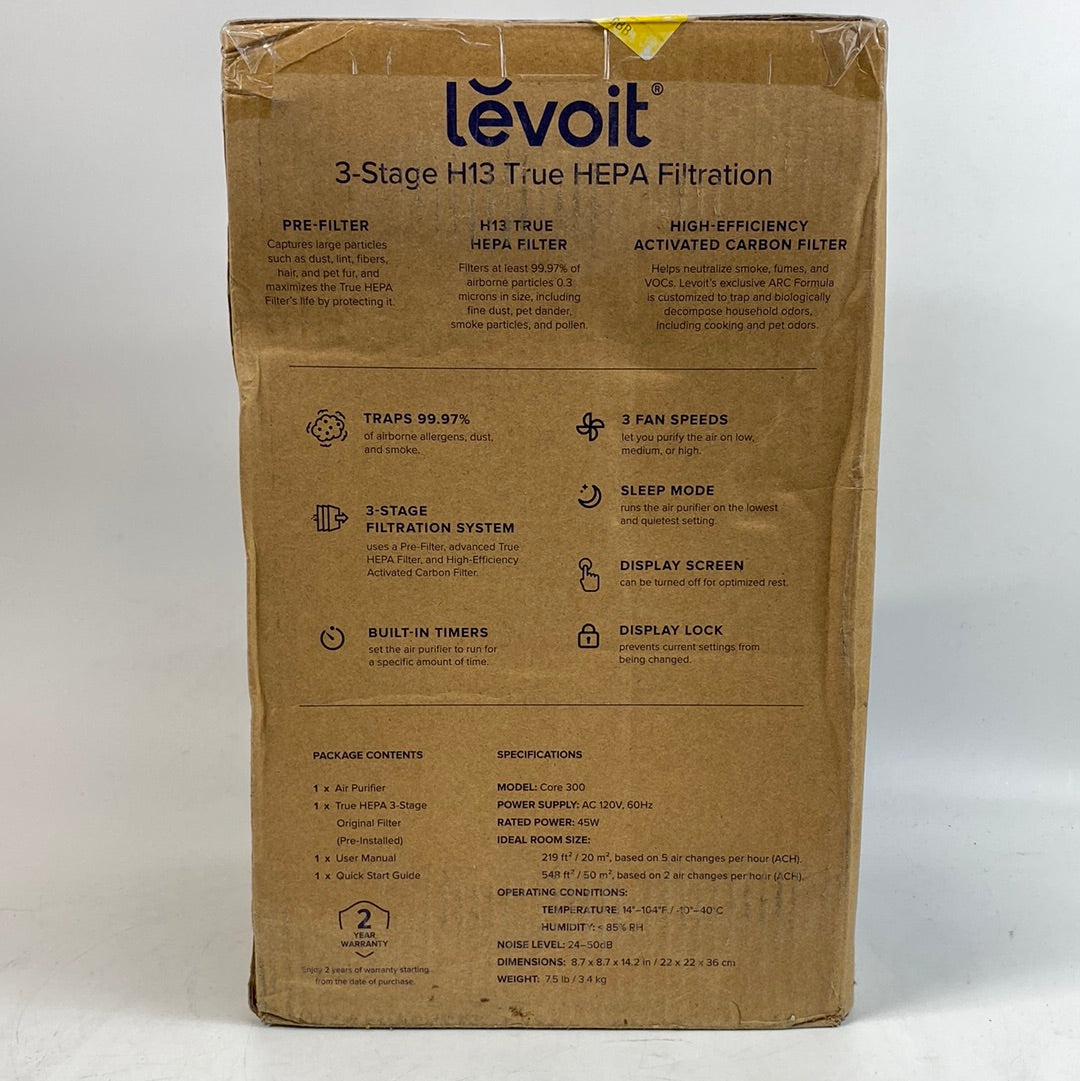 New Levoit True HEPA Air Purifier Core 300 with Extra Filter