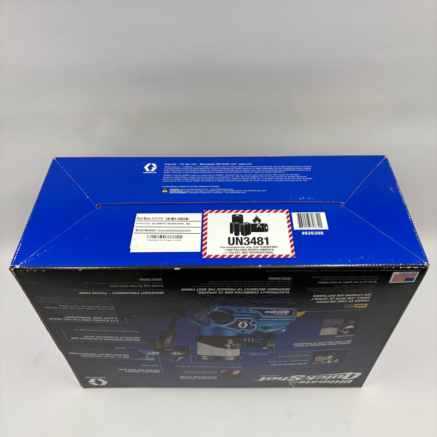 New Graco Ultimate QuickShot 826308 Electric Powered Paint Gun 826308