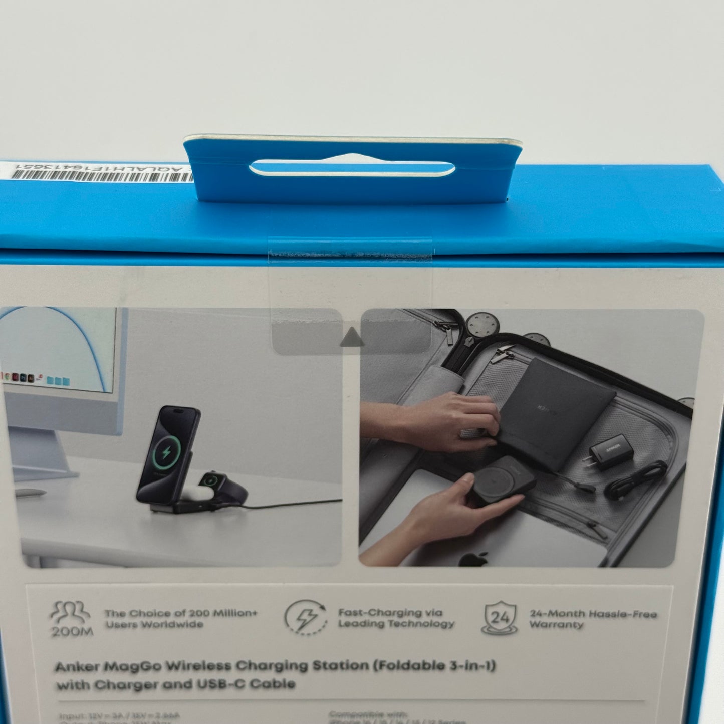 New Anker 15W Max Pocket-Sized 3-in-1 Charger Wireless Charger B2557