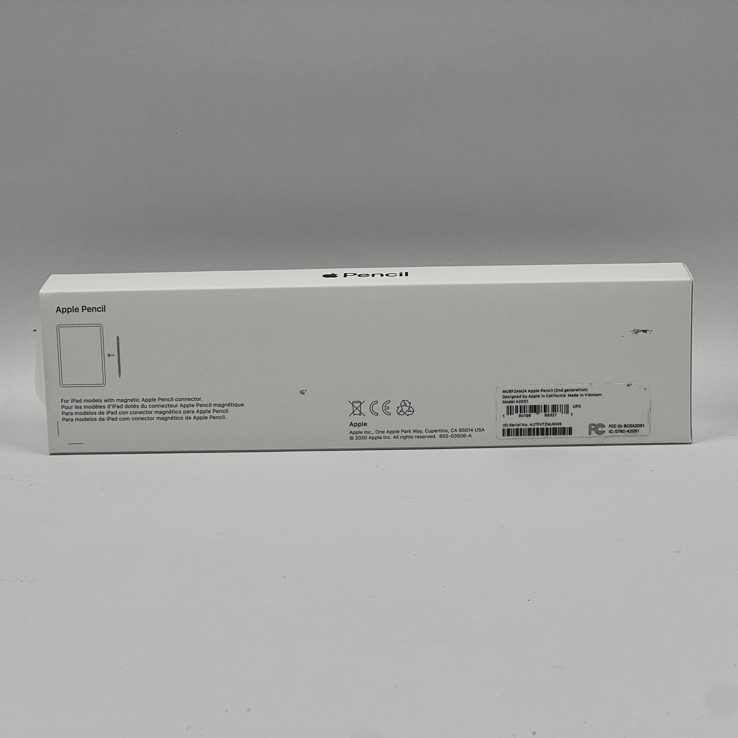 Apple Pencil 2nd Gen Smart Pencil Stylus White MU8F2AM/A