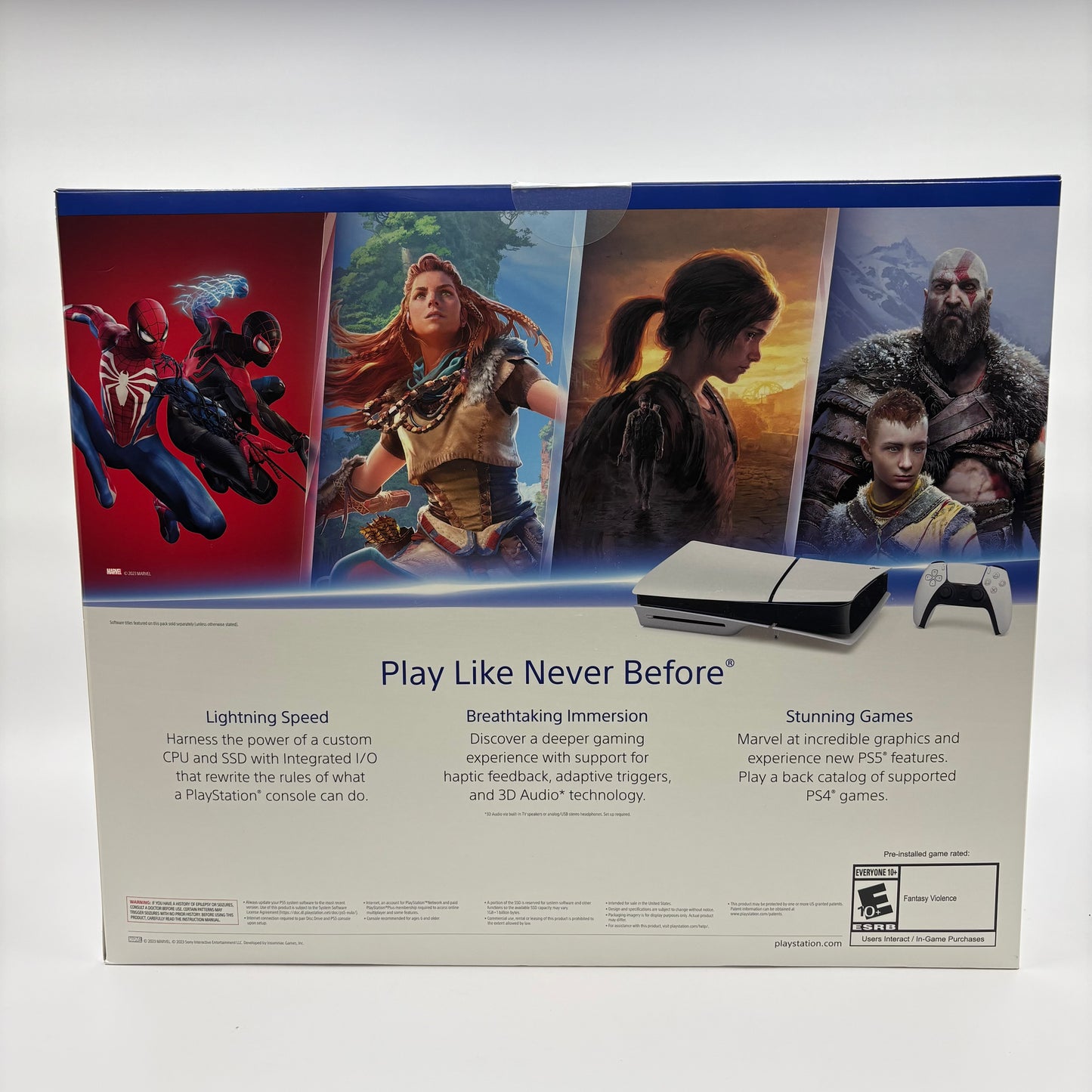 New Sony PlayStation 5 Slim Disc Edition PS5 1TB White Gaming System CFI-2015