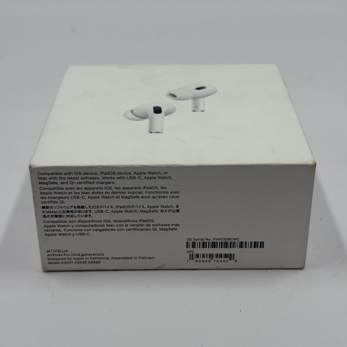 New Apple AirPods Pro 2nd Gen with MagSafe Charging Case MTJV3LL/A