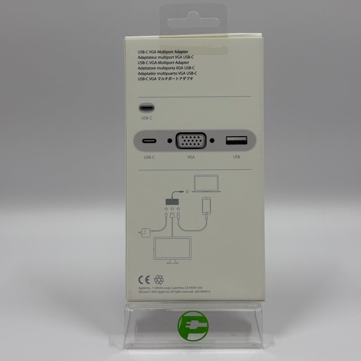 Apple USB-C VGA Multiport Adapter White A1620