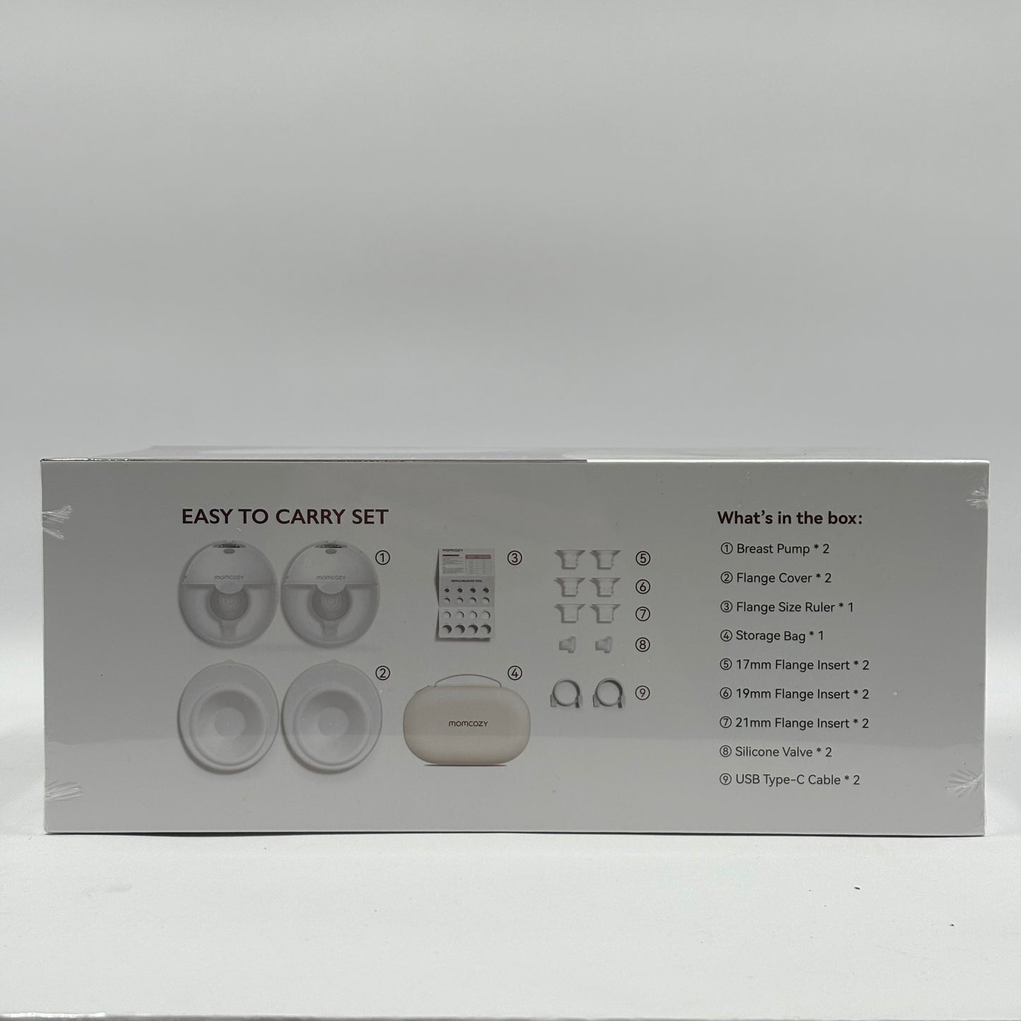 New Momcozy M5 Hands Free Breast Pump Set Double Pumps
