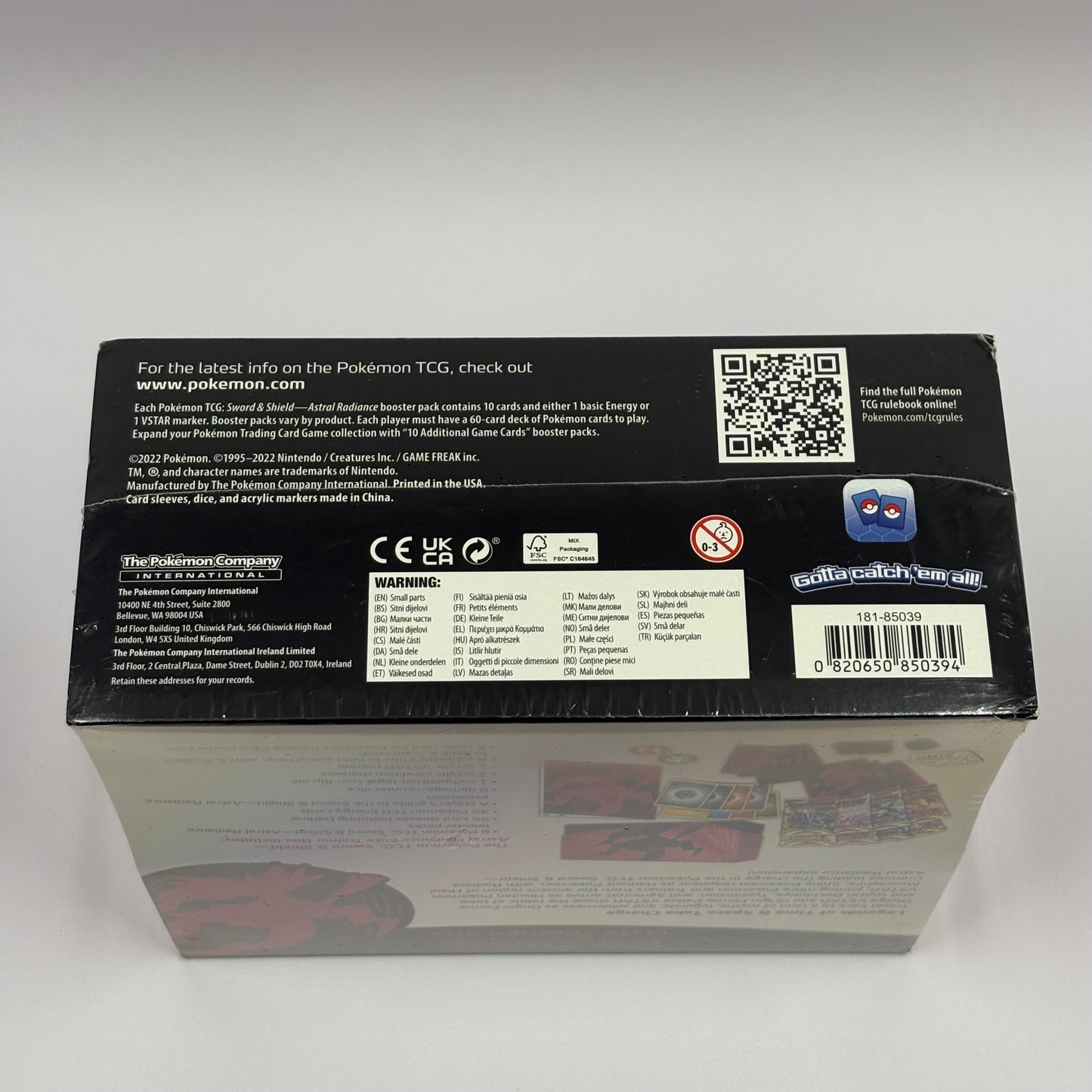 New Pokémon TCG Astral Radiance Elite Trainer Box