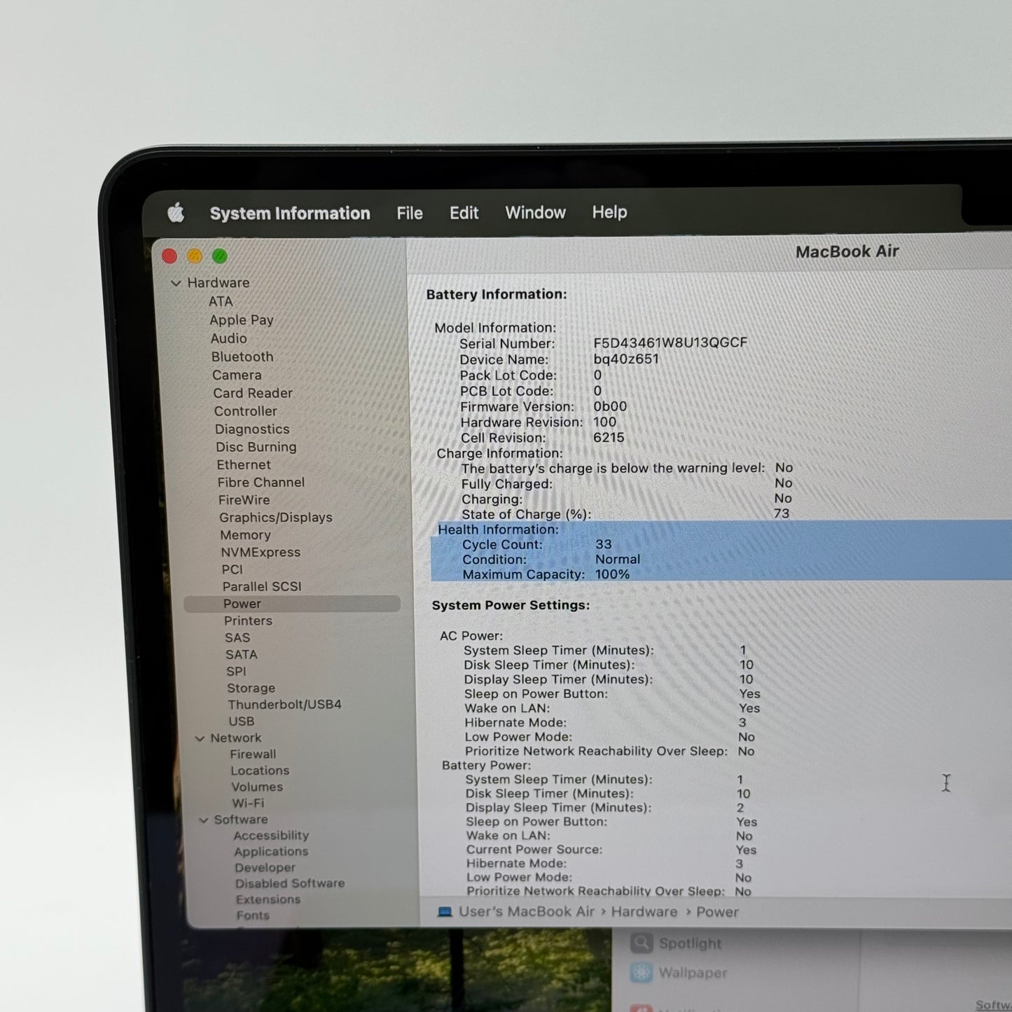 2024 Apple MacBook Air 13.6" M3 8C GPU 4.0GHz 8GB RAM 256GB SSD MRXV3LL/A