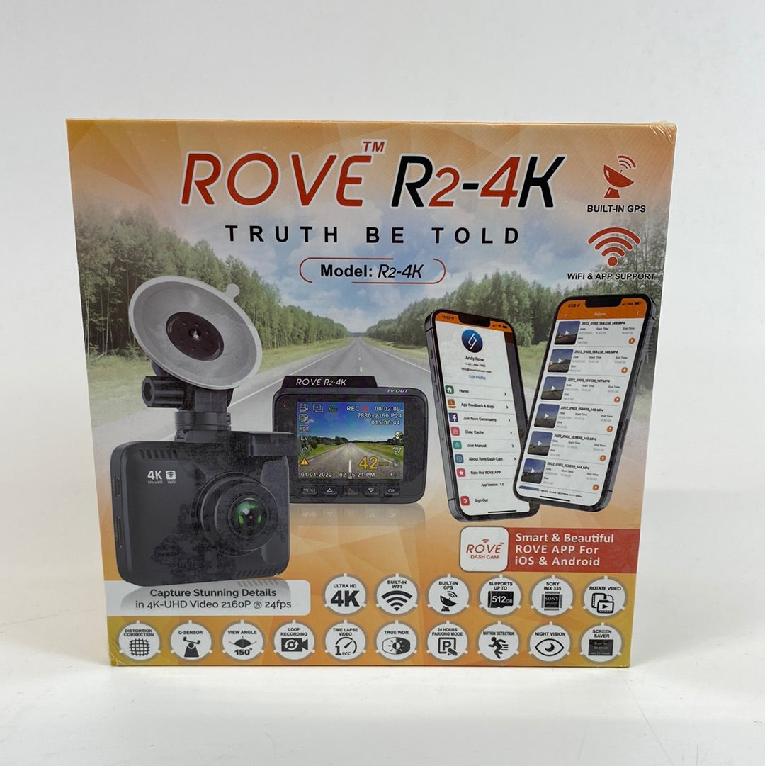 New Rove R2-4K Dash Cam X001J8FZDZ with Built in GPS