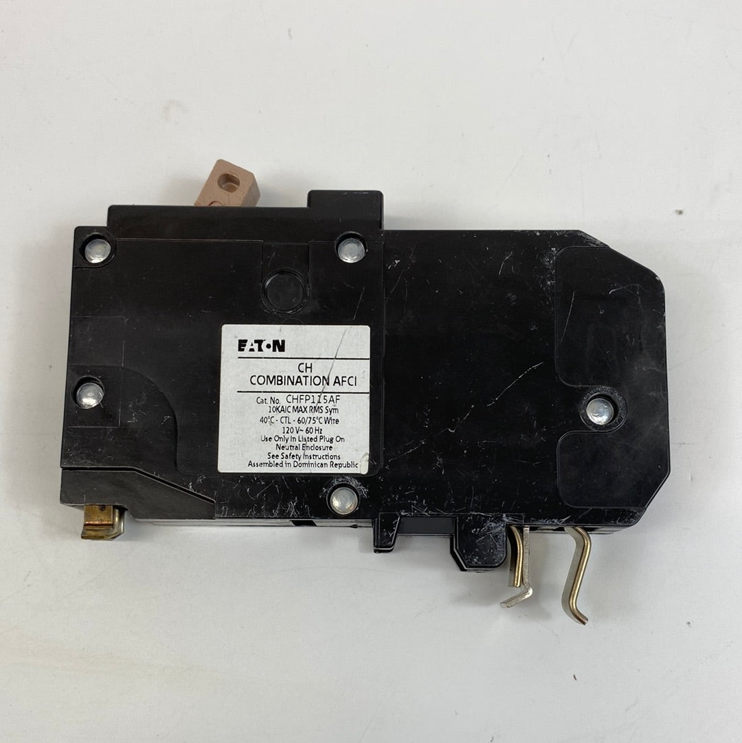 Eaton Single Pole 15 Amp Arc Fault Circuit Breaker CHFP115AF