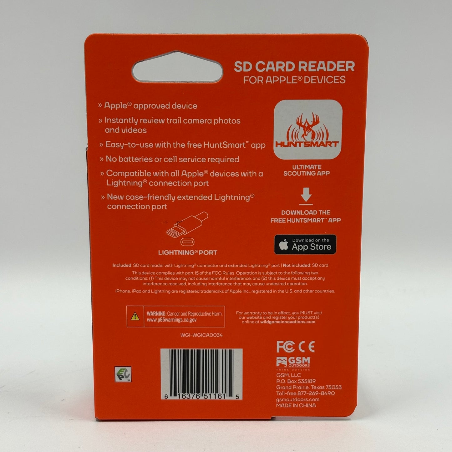 New Wildgame Innovations SD Card Reader WGI-WGICA0034